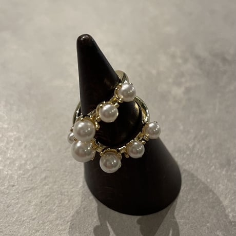 2212RG0274 / Double Line Pearl ring（Gold）