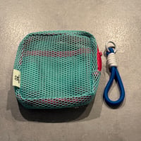 2504GS037(S)/ Multi Mesh Pouch (Mint green×Blue)