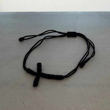 2604BR0123 / Cross Friendship Bracelet（Black）