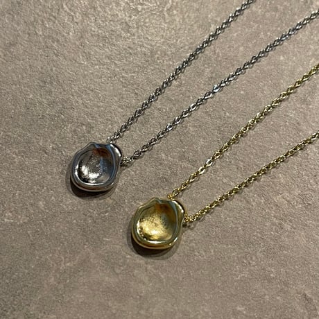 2406NC0251 / Craft plate necklace（Gold）
