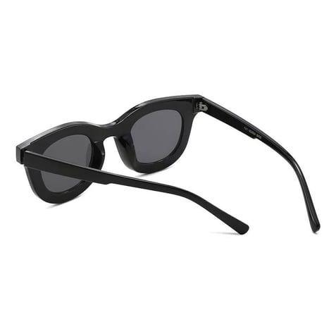 【 Select 】 Modern Retro Boston Sunglasses ( Black / smoke ）