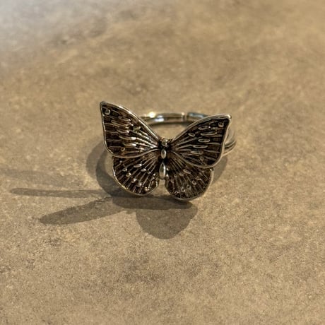 2504RG0608/ Metal butterfly ring（Silver）