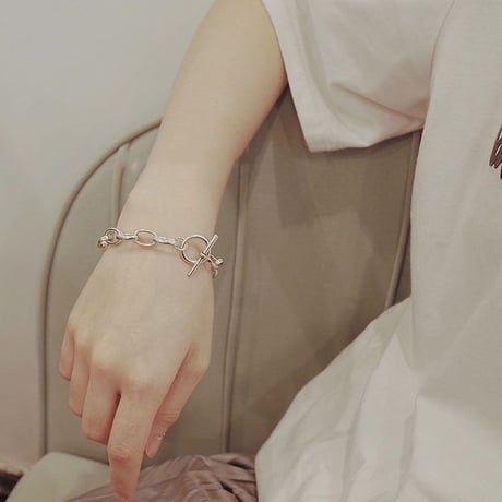 Mantel Simple Chain Bracelet（Silver）/ 2107-BR071