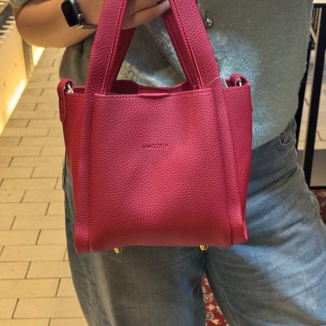 2509BG040(S) / Fake leather 2way sholder bag (Black)