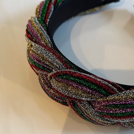 2401HA0043 / Twist glitter color headband（Multicolor）