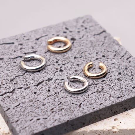 Simple Metal Cartilage Earcuff （Gold/Medium） / EC068B