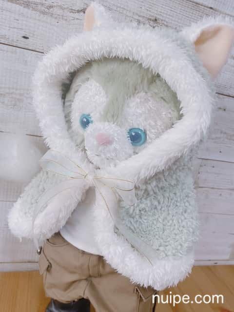 カスタムパーツ】ケープ（ポンチョ）のねこ耳【ダッフィーサイズ