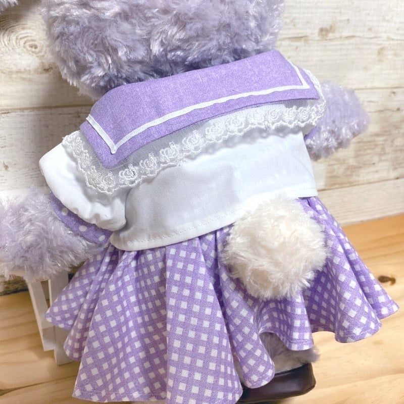 ダッフィー・シェリーメイサイズ】セーラー服（スクエアカラー