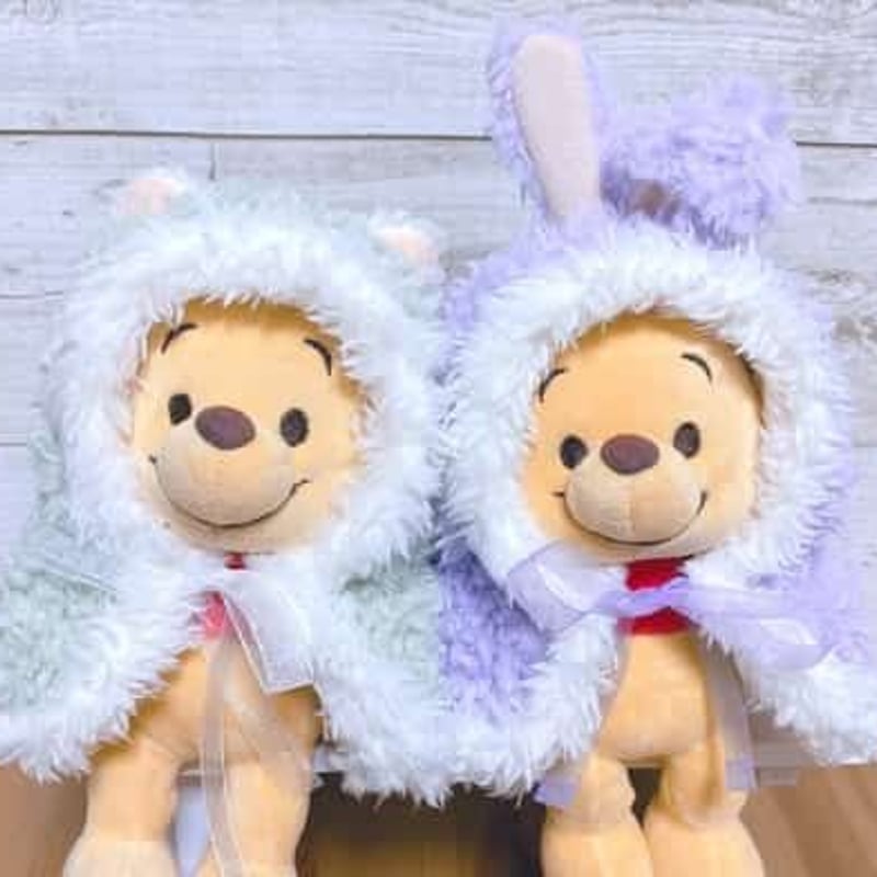 ベイビー　うさみみ　うさくみゃちゃん　ケープ　黒　ファー　ポンチョ フードレース ベイビー うさみみ うさくみゃちゃん ケープ 黒 ファー ポンチョ