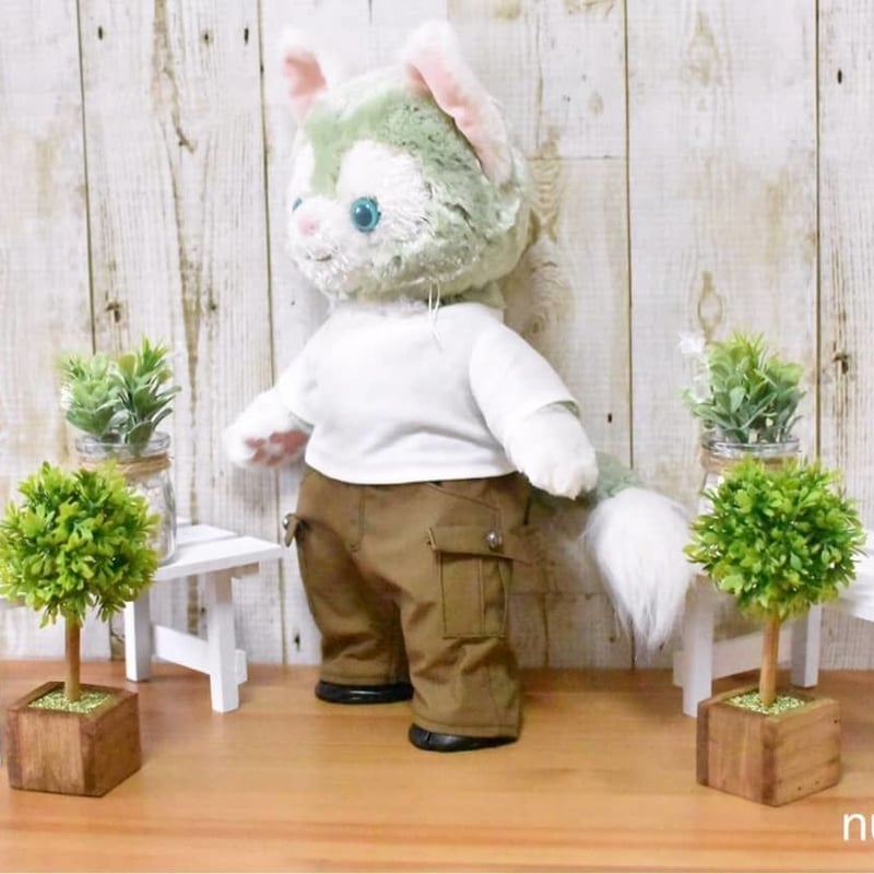 ジェラトーニサイズ】カーゴパンツ（ズボン）の型紙 | ぬいぺ