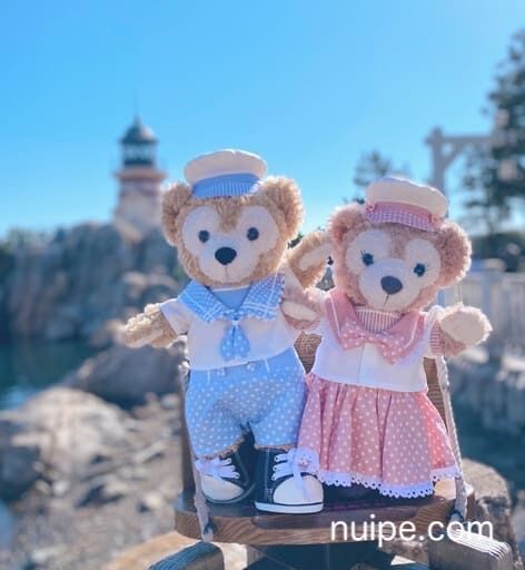 【ミモザ様】5999 セーラー服 上着とズボン ダッフィー Lサイズ用衣装 fit=scale-down,w=1200