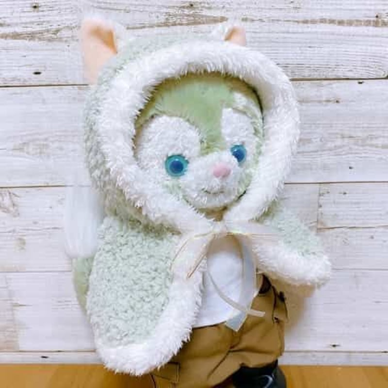 カスタムパーツ】ケープ（ポンチョ）のねこ耳【ダッフィーサイズ