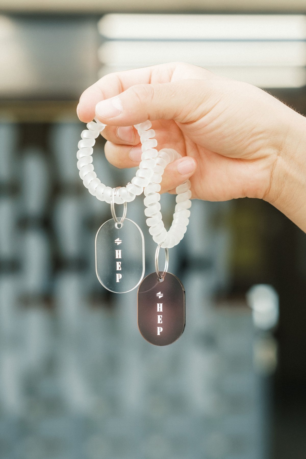 HEPアクリルキーホルダー 【Transparent/Brown】(透明/茶色