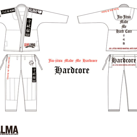 ALMA柔術着　SLANG KO×BRAHMAN TOSHI-LOW design『守破離』model  Kidsサイズ