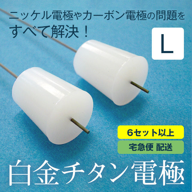 6セット以上のご注文】白金チタン電極／Lサイズ (2本入) | TANAP