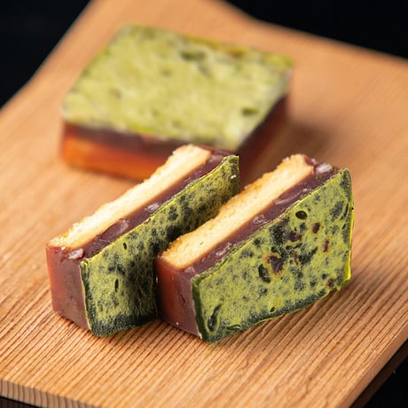【箱無し2個セット】きんつばビスキィ プレーンと抹茶