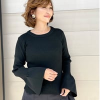 rib knit・black