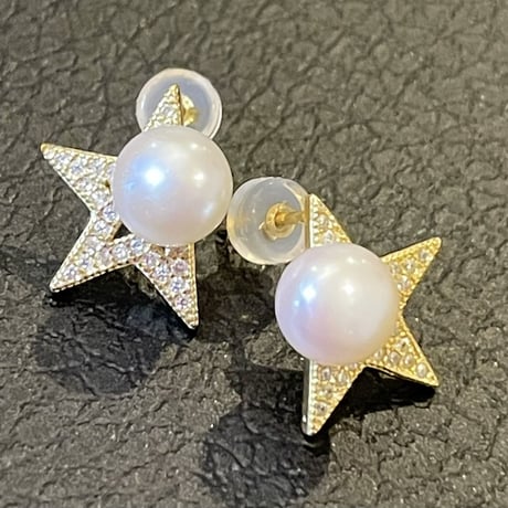 star perl pierce・gold