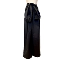 west roll pants・black