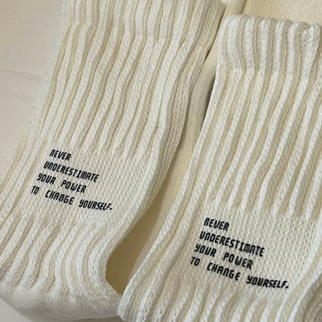 Message socks・white