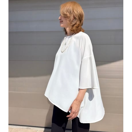 drape tops・white