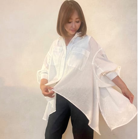 airy shirt・White