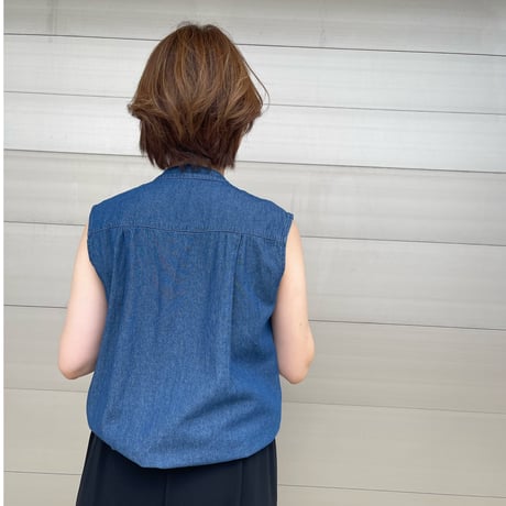 bowtie denim shirt