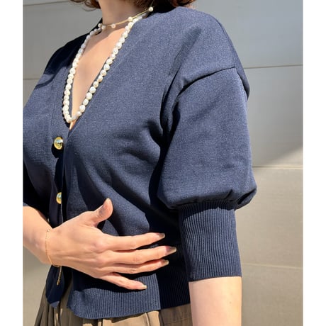 balloon cardigan・navy