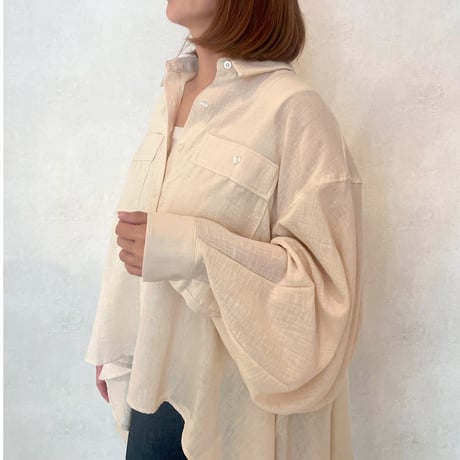 airy shirt・beige