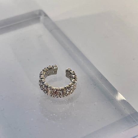 pave stone cuff・silver