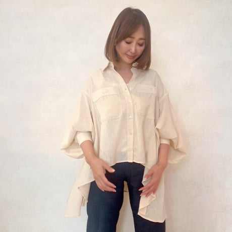 airy shirt・beige