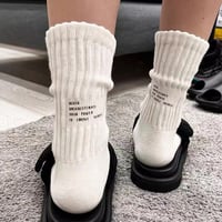 Message socks・white