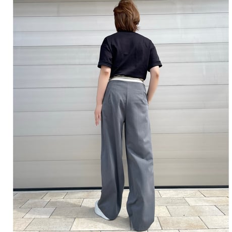number pants・gray