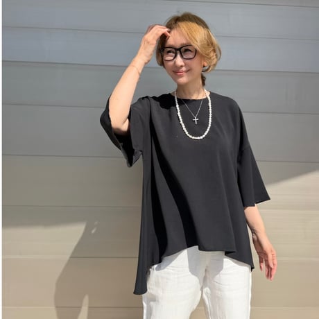 drape tops・Black