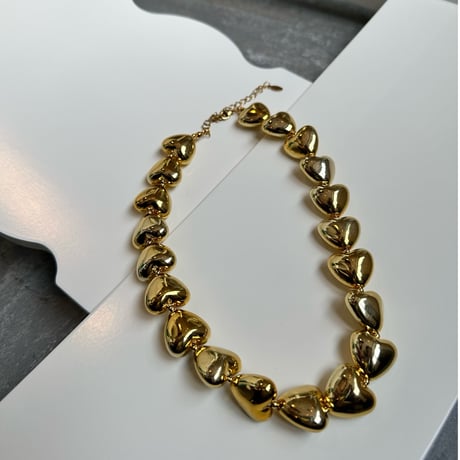 plum Heart necklace・gold