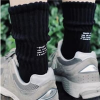 Message socks・black