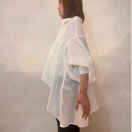 airy shirt・White