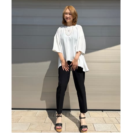 drape tops・white