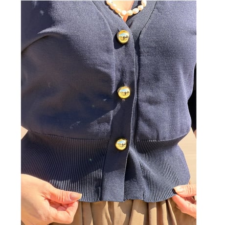 balloon cardigan・navy