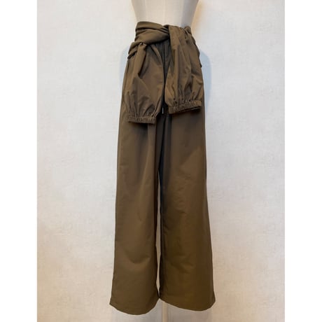 west roll pants・brown