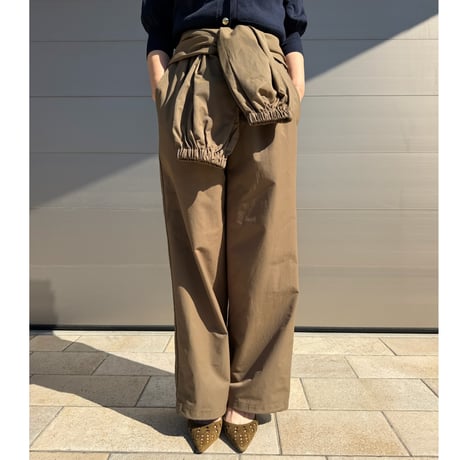 west roll pants・brown
