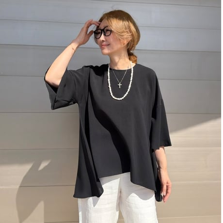 drape tops・Black