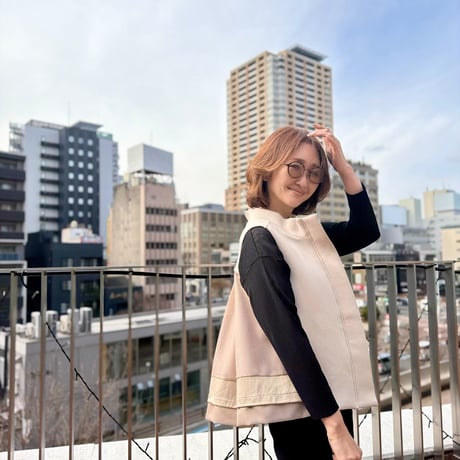tulle best・beige