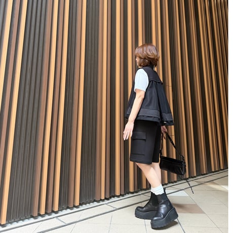 tulle best・black