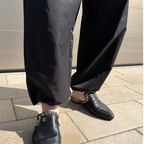 west roll pants・black