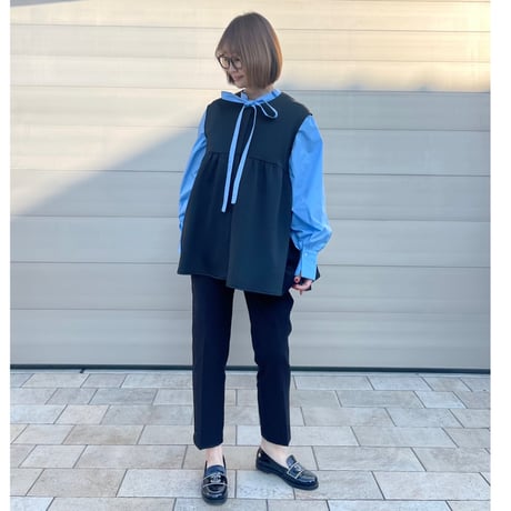 punch peplum gilet