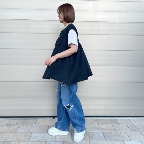 punch peplum gilet