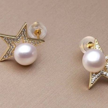 star perl pierce・gold