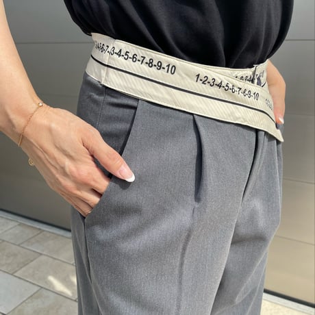 number pants・gray