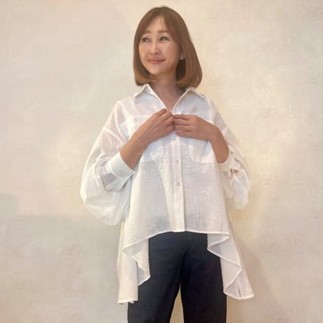 airy shirt・White